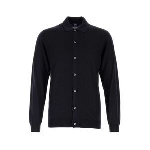 Fedeli Men Midnight Blue Wool Cardigan